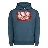 Pigment Midnight Navy baseball background Urban Hoodie - texasbilliewilder