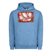 Pigment Pebble Blue baseball background Urban Hoodie - texasbilliewilder