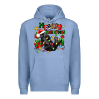 Colony Blue meowy christmas Premium Hoodie - Zillion Design Studio