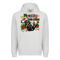 Dove Grey meowy christmas Premium Hoodie - Zillion Design Studio