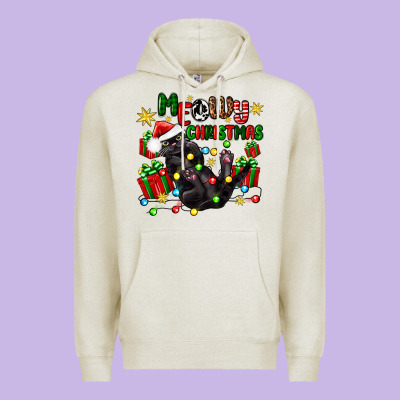 Meowy Christmas Premium Hoodie Designed By Zillion Design Studio