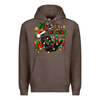 Coffee meowy christmas Premium Hoodie - Zillion Design Studio