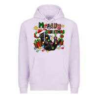 Lilac meowy christmas Premium Hoodie - Zillion Design Studio