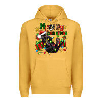 Mustard meowy christmas Premium Hoodie - Zillion Design Studio