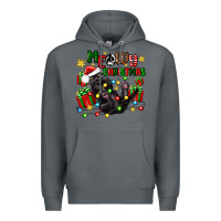 Rock meowy christmas Premium Hoodie - Zillion Design Studio