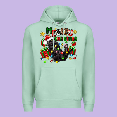 Meowy Christmas Premium Hoodie Designed By Zillion Design Studio