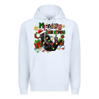 White meowy christmas Premium Hoodie - Zillion Design Studio