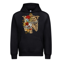Black Kinda Emotionless Kinda Emotional Skeleton Urban Hoodie - RanaPortraitStore