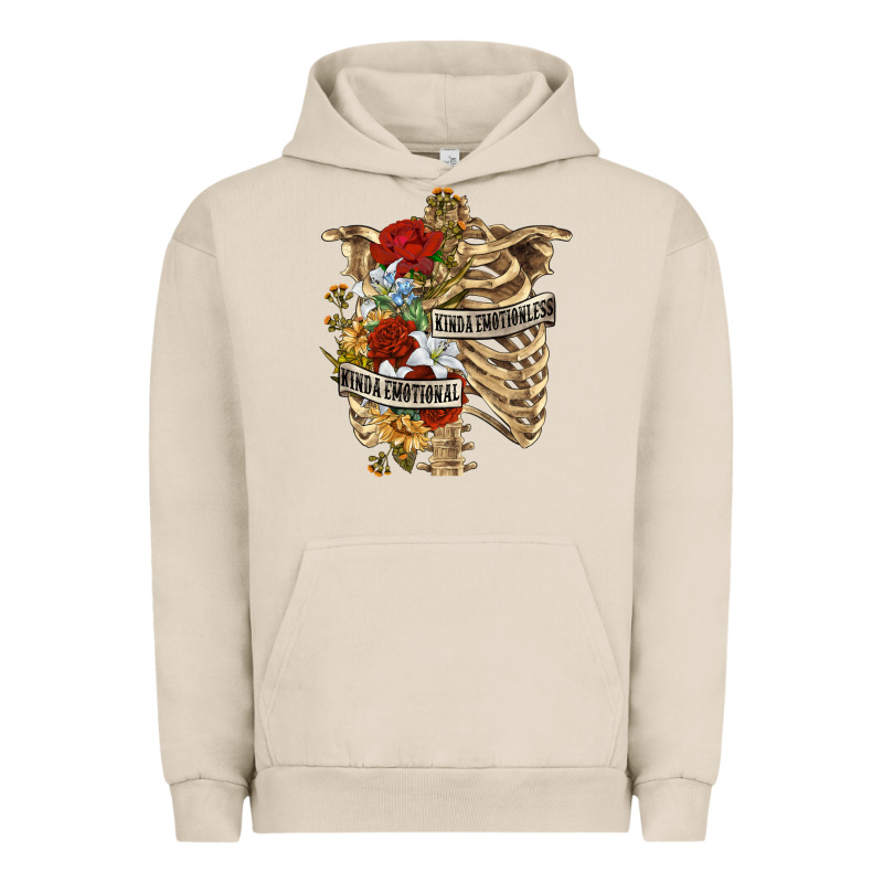 Kinda Emotionless Kinda Emotional Skeleton Urban Hoodie by RanaPortraitStore | Teevron