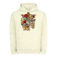 Pigment Pistachio Kinda Emotionless Kinda Emotional Skeleton Urban Hoodie - RanaPortraitStore