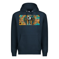 Navy Wings Cross Faith Premium Hoodie - RanaPortraitStore