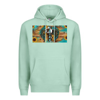 Seafoam Wings Cross Faith Premium Hoodie - RanaPortraitStore