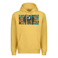 Antique Gold Wings Cross Faith Premium Hoodie - RanaPortraitStore