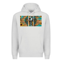 Dove Grey Wings Cross Faith Premium Hoodie - RanaPortraitStore