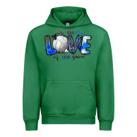 Emerald for the love of the game volleyball Urban Hoodie - Zillion Design Studio
