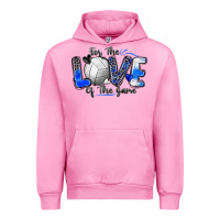 Fuchsia Pink for the love of the game volleyball Urban Hoodie - Zillion Design Studio