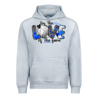 Heather Grey for the love of the game volleyball Urban Hoodie - Zillion Design Studio