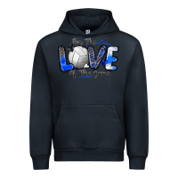 Navy for the love of the game volleyball Urban Hoodie - Zillion Design Studio
