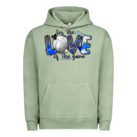 Pigment Oil Green for the love of the game volleyball Urban Hoodie - Zillion Design Studio