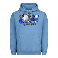 Pigment Pebble Blue for the love of the game volleyball Urban Hoodie - Zillion Design Studio