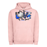 Pigment Salmon for the love of the game volleyball Urban Hoodie - Zillion Design Studio