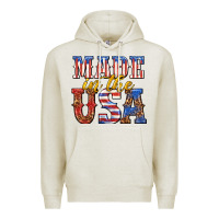 Oatmeal Heather made in the usa Premium Hoodie - texasbilliewilder