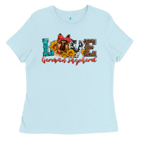 Baby Blue love german shepherd Ladies Tee - Artiststas