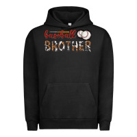 Pigment Black baseball brother with leopard Urban Hoodie - texasbilliewilder