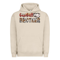 Pigment French Oak baseball brother with leopard Urban Hoodie - texasbilliewilder