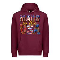 Burgundy made in the usa Premium Hoodie - texasbilliewilder
