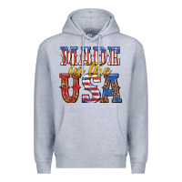 Heather Grey made in the usa Premium Hoodie - texasbilliewilder