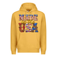 Mustard made in the usa Premium Hoodie - texasbilliewilder