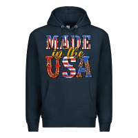 Navy made in the usa Premium Hoodie - texasbilliewilder