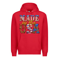 Red made in the usa Premium Hoodie - texasbilliewilder