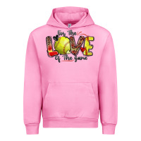 Fuchsia Pink for the love of the game softball Urban Hoodie - Zillion Design Studio
