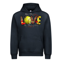 Navy for the love of the game softball Urban Hoodie - Zillion Design Studio