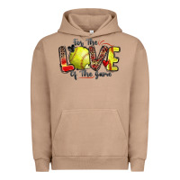 Pigment Burro for the love of the game softball Urban Hoodie - Zillion Design Studio