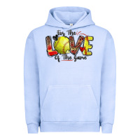 Pigment Grape Ice for the love of the game softball Urban Hoodie - Zillion Design Studio