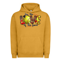 Pigment Peanut Butter for the love of the game softball Urban Hoodie - Zillion Design Studio