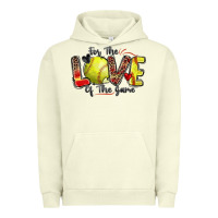 Pigment Pistachio for the love of the game softball Urban Hoodie - Zillion Design Studio