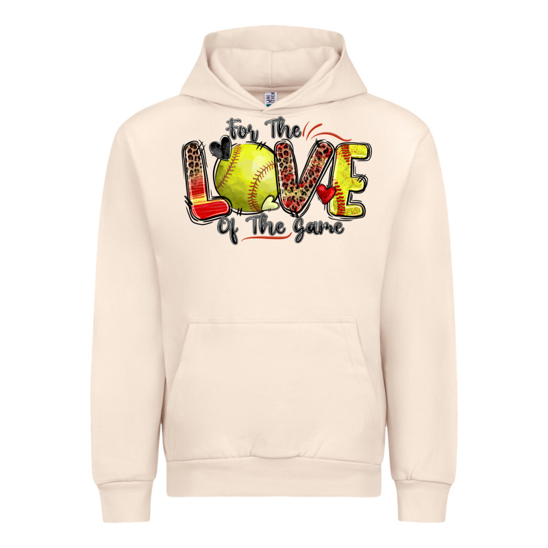 For The Love Of The Game Softball Urban Hoodie by Zillion Design Studio | Teevron