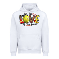 White for the love of the game softball Urban Hoodie - Zillion Design Studio