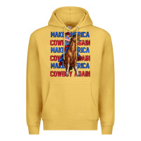 Antique Gold make america cowboy again Premium Hoodie - texasbilliewilder