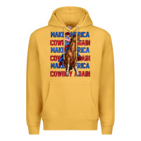 Mustard make america cowboy again Premium Hoodie - texasbilliewilder