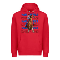 Red make america cowboy again Premium Hoodie - texasbilliewilder
