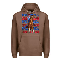 Chestnut make america cowboy again Premium Hoodie - texasbilliewilder
