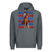 Rock make america cowboy again Premium Hoodie - texasbilliewilder