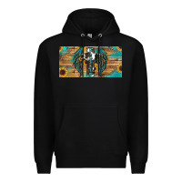 Black Blessed cros sunflowers Premium Hoodie - RanaPortraitStore