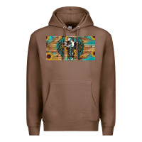 Chestnut Blessed cros sunflowers Premium Hoodie - RanaPortraitStore
