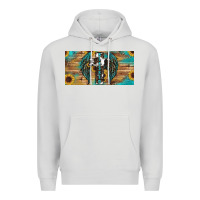 Dove Grey Blessed cros sunflowers Premium Hoodie - RanaPortraitStore